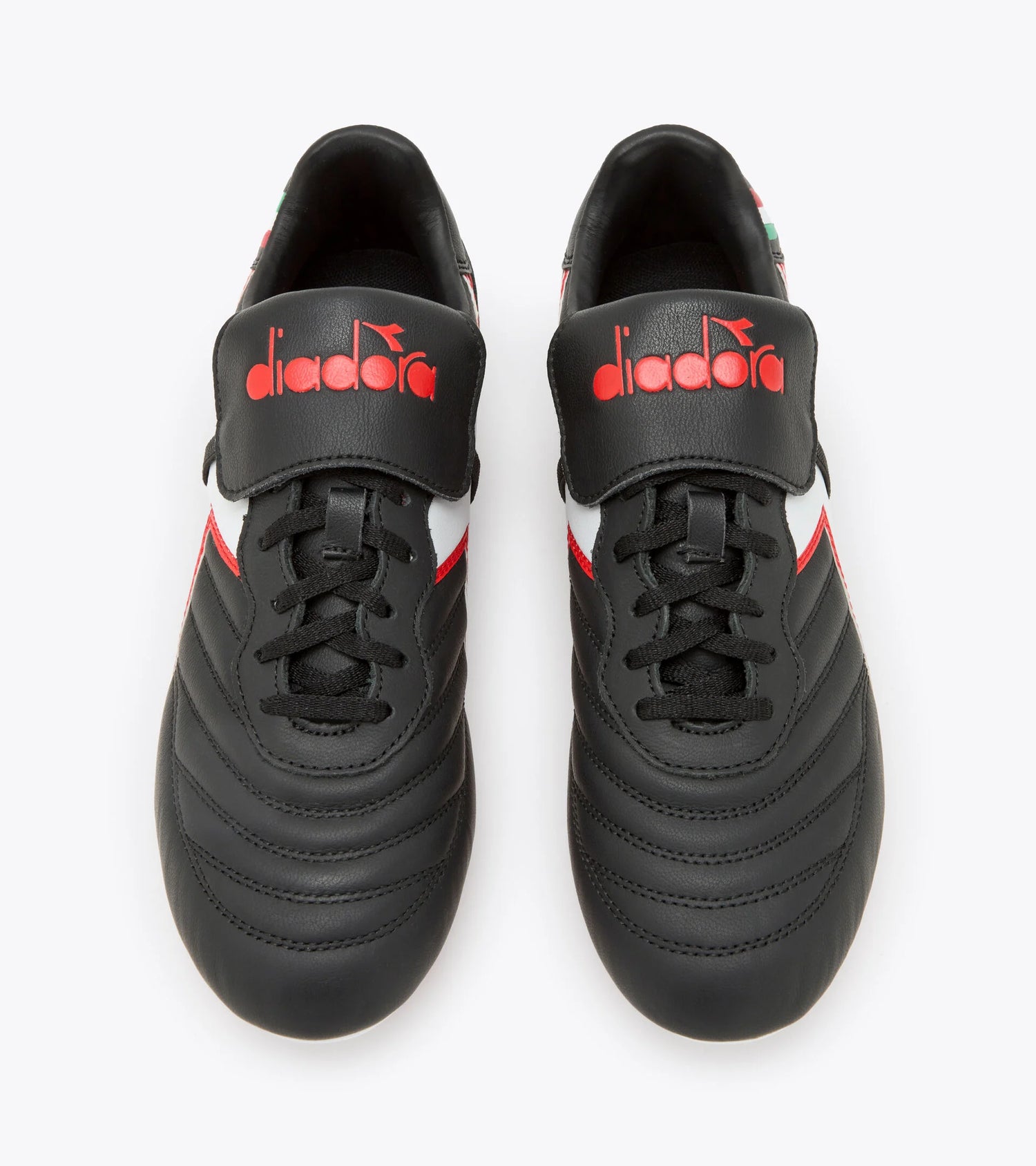 Diadora Brasil OG LT T MDPU Soccer Boots - Black/White/Milano Red