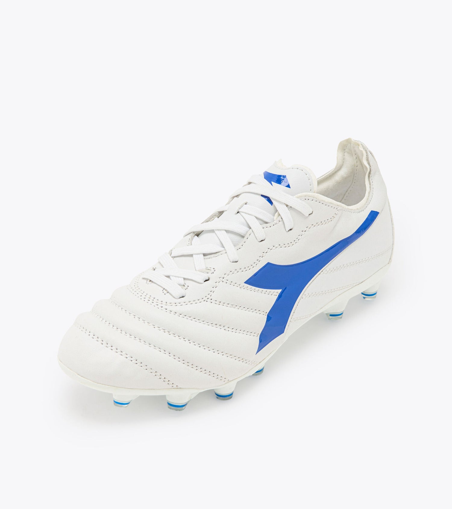 Diadora Brasil Elite 2 LT LP 12 Soccer Boots - White/Royal Blue