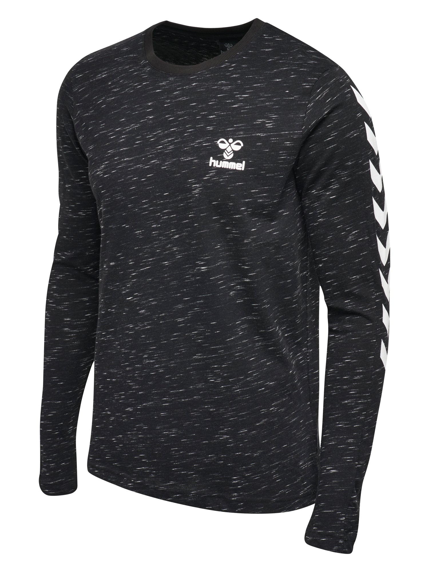 Hummel HML Glay Long Sleeve Tee - Heather Black - The Village Soccer Shop