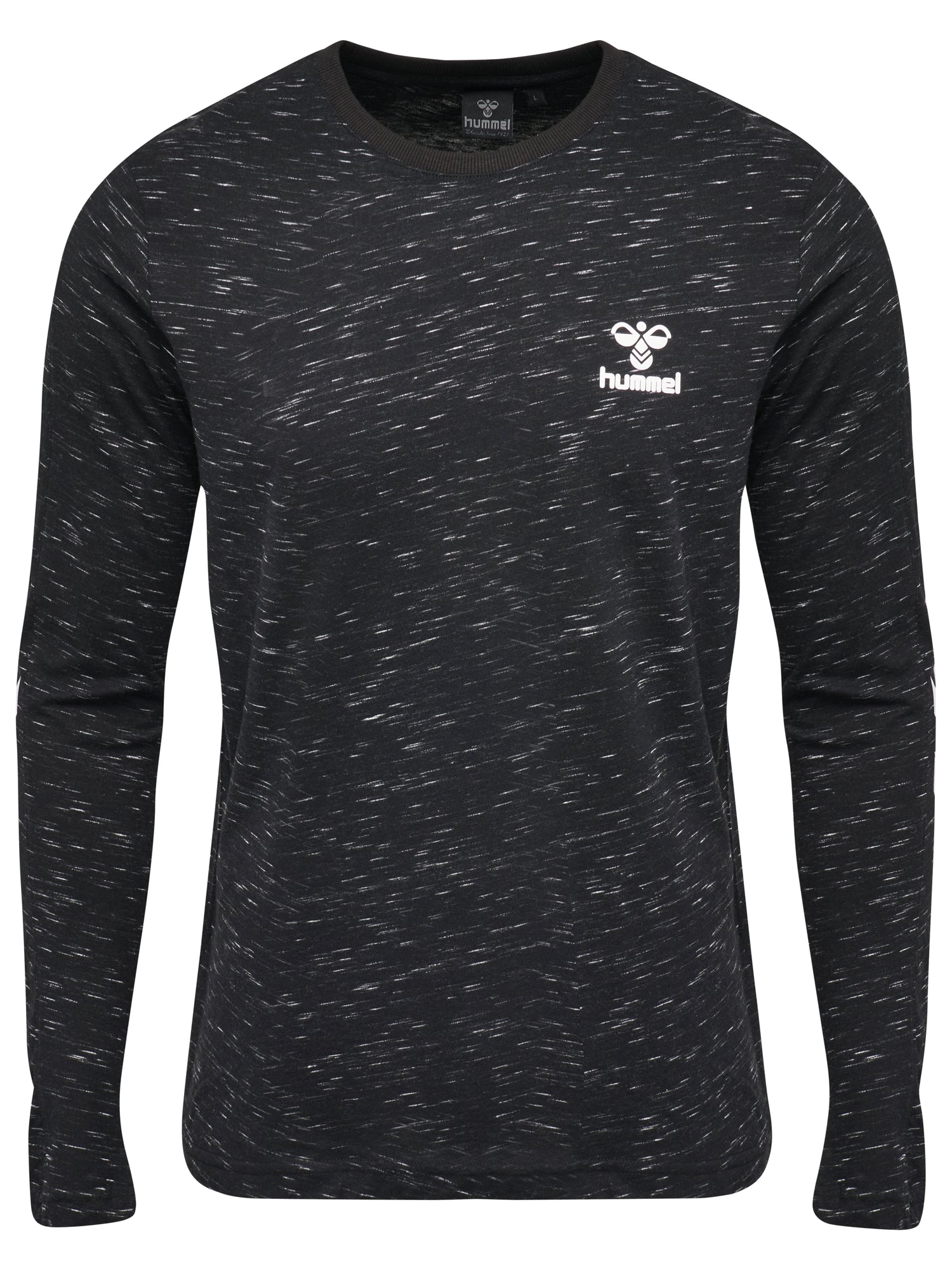 Hummel HML Glay Long Sleeve Tee - Heather Black - The Village Soccer Shop