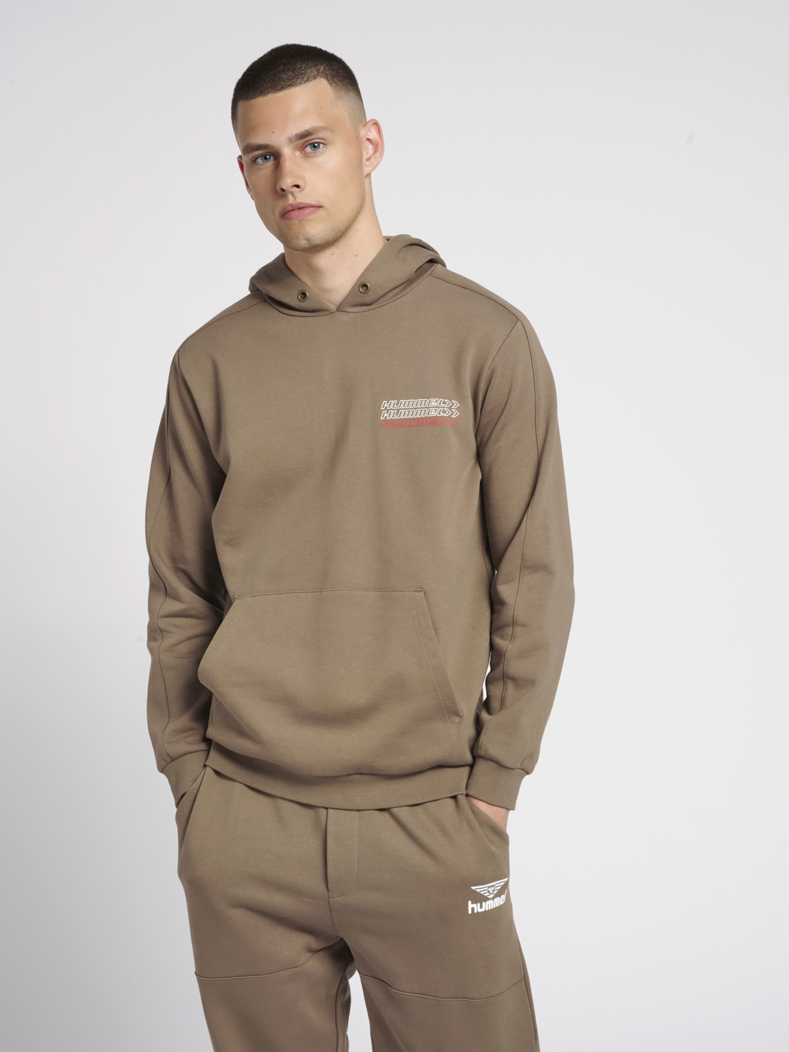 Hummel hmlDENNIS Hoodie - Walnut