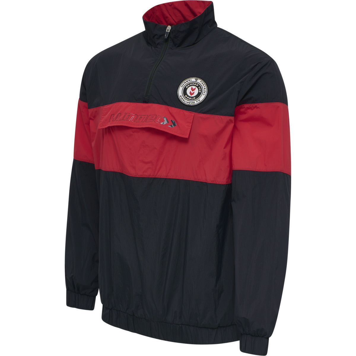 Hummel hmlJORES Half Zip Jacket - Dark Navy/Red