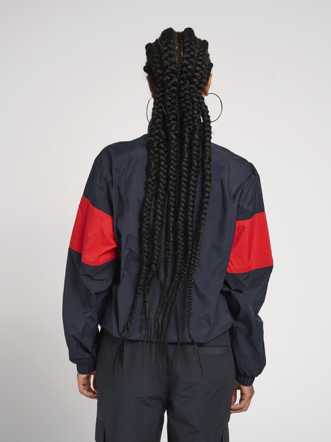 Hummel hmlJORES Half Zip Jacket - Dark Navy/Red