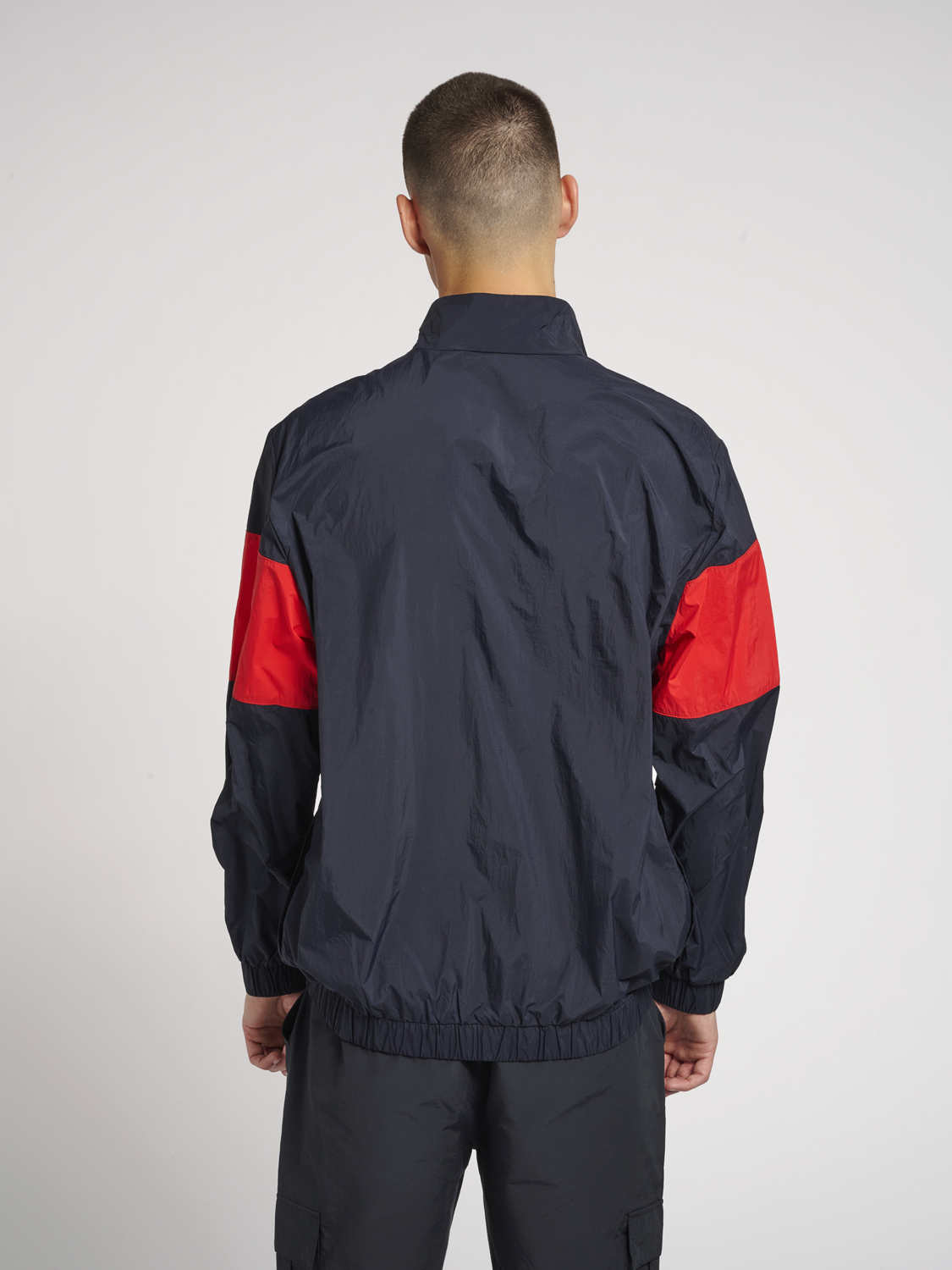 Hummel hmlJORES Half Zip Jacket - Dark Navy/Red