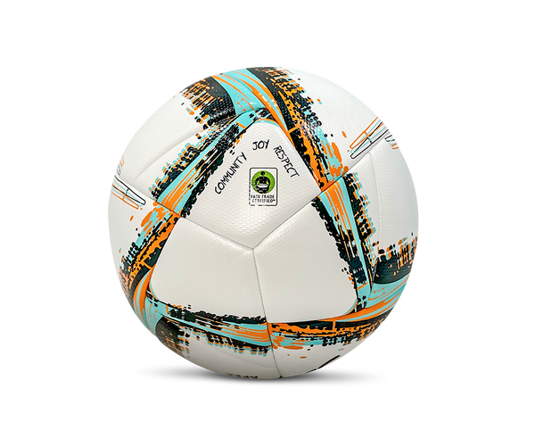 Senda Athletics Apex Match Soccer Ball - White/Orange