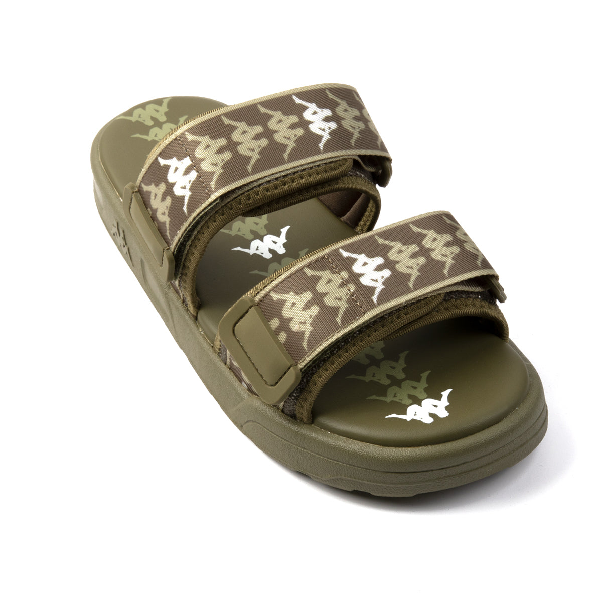 Kappa 222 Banda Aster 1 Sandals - Green Olive/White