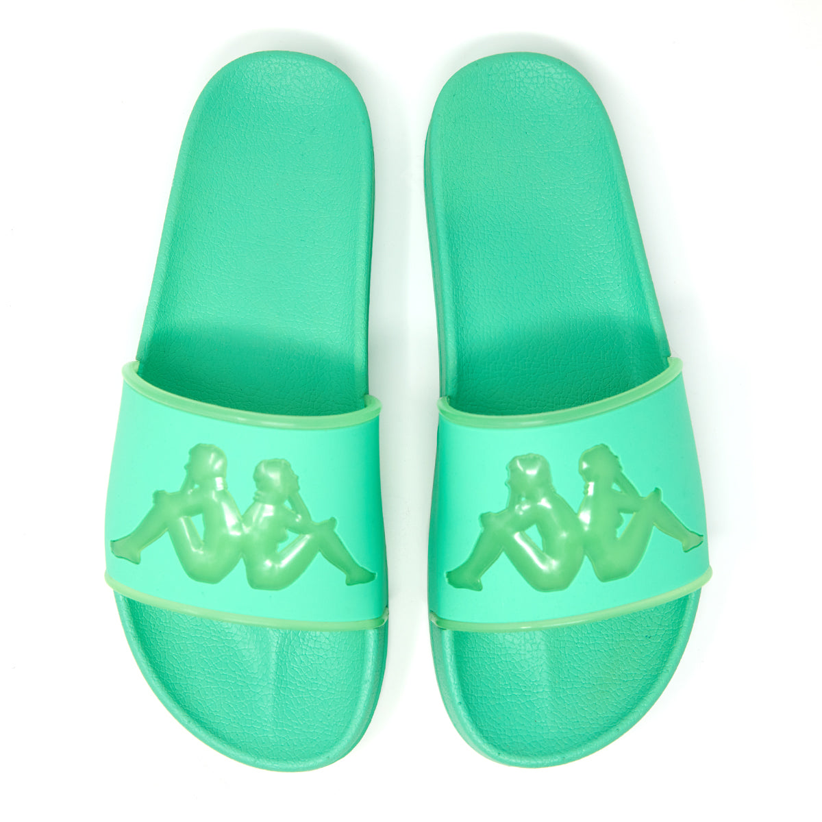 Kappa Authentic Aqua 1 Slides - Green Ash