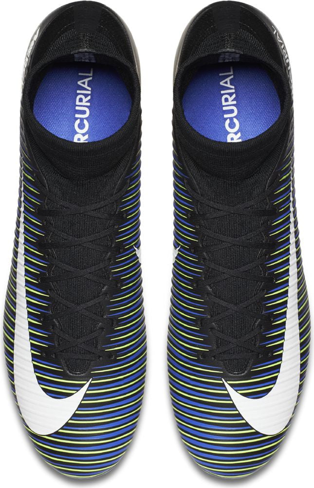 Nike Mercurial Veloce III Dynamic Fit FG Soccer Boots - Black/Electric Green