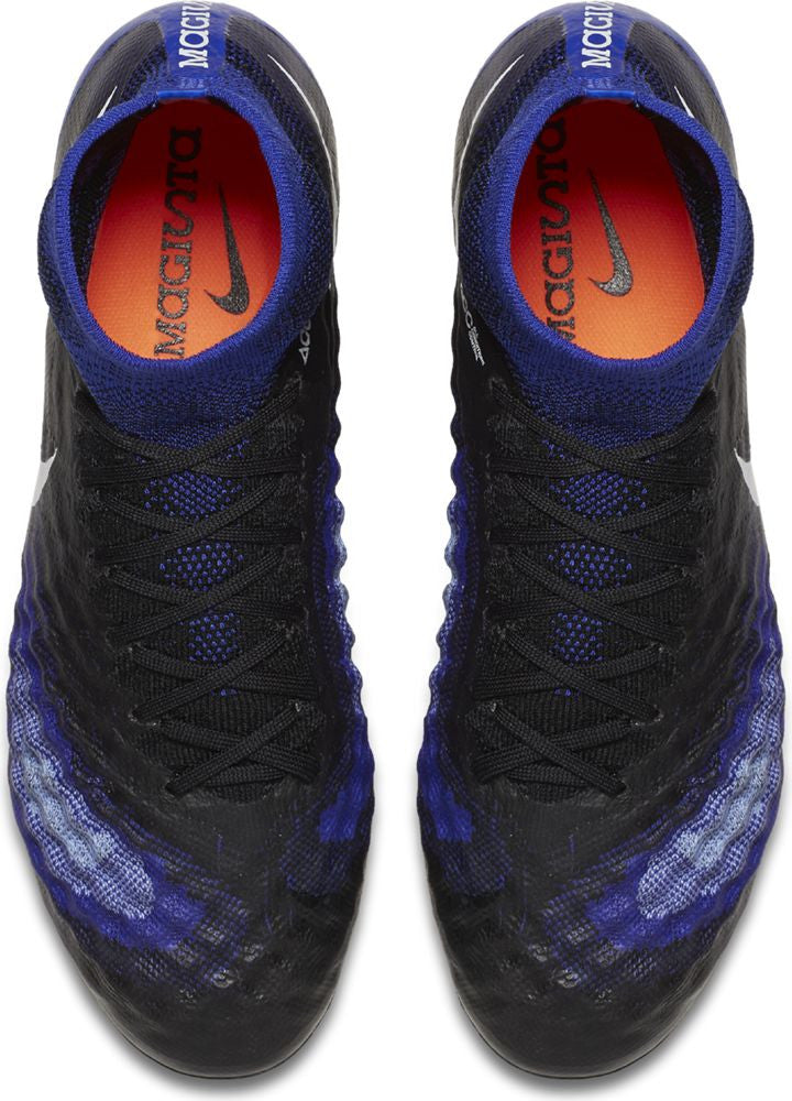 Nike Magista Obra II FG Soccer Boots - Black/Paramount Blue