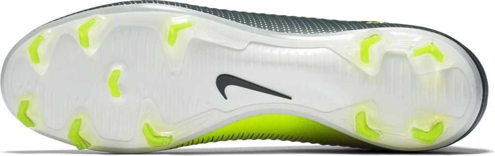 Nike Mercurial Veloce III Dynamic Fit CR7 FG Soccer Boots - Seaweed/Volt