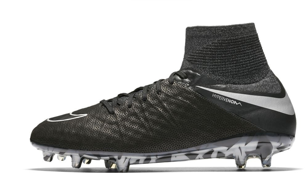 Nike Hypervenom Phantom II Tech Craft 2.0 FG Soccer Boots - Black/Metallic Silver