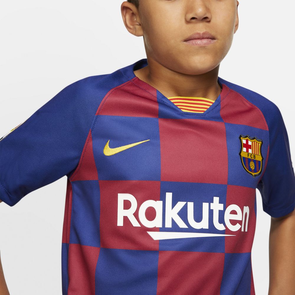Nike FC Barcelona 2019/20 Stadium Home Big Kids' Soccer Jersey