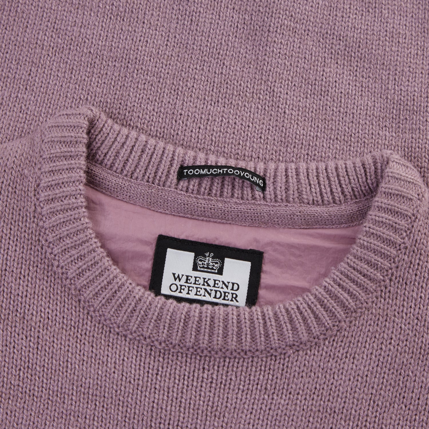 Weekend Offender Knitted Fishermans Crewneck Sweater - Cardona