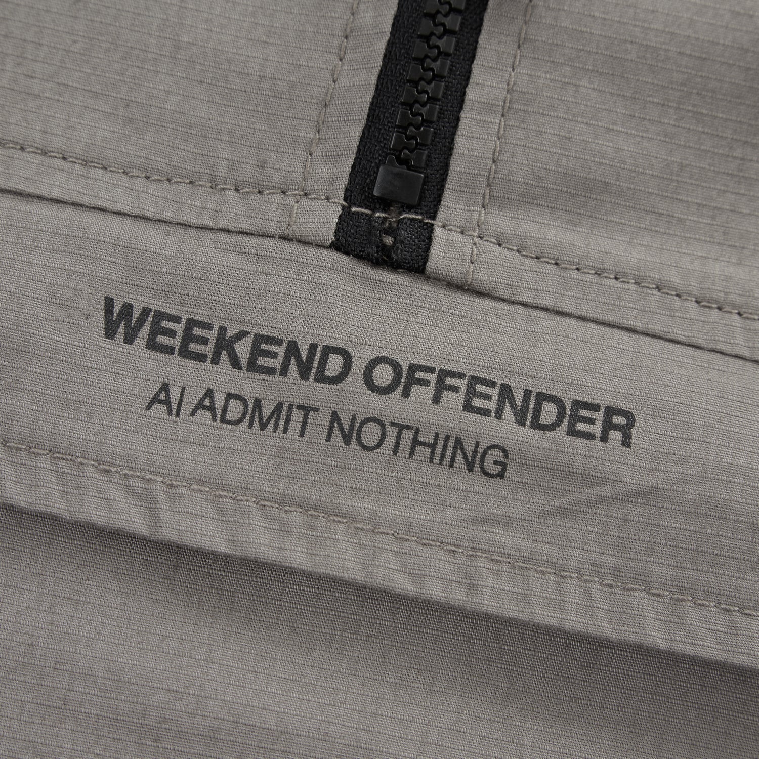 Weekend Offender Modafferi Quarter Zip Over Top Jacket - Pavement