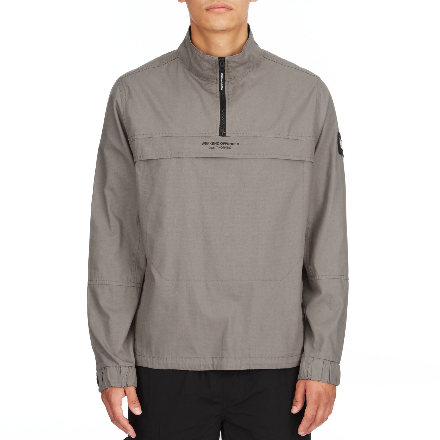 Weekend Offender Modafferi Quarter Zip Over Top Jacket - Pavement