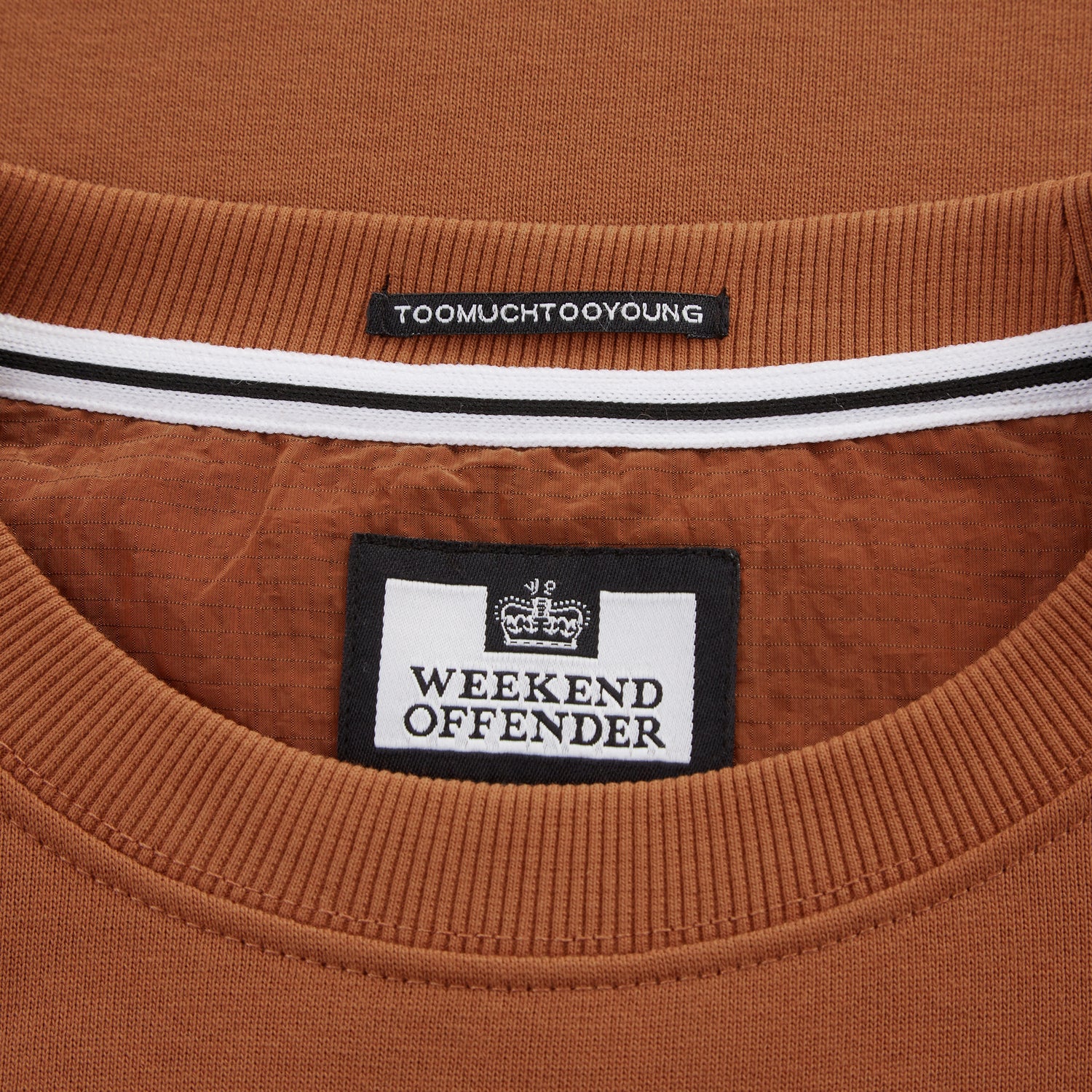 Weekend Offender F Bomb Badge Sweatshirt - Russet