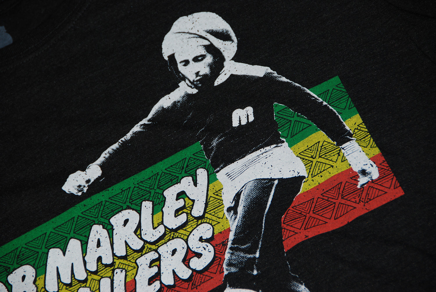 Bob Marley Rasta Stripe Soccer T-shirt - The Village Soccer Shop