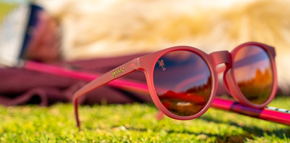 goodr Circle Gs Sunglasses - I'm Wearing Burgundy