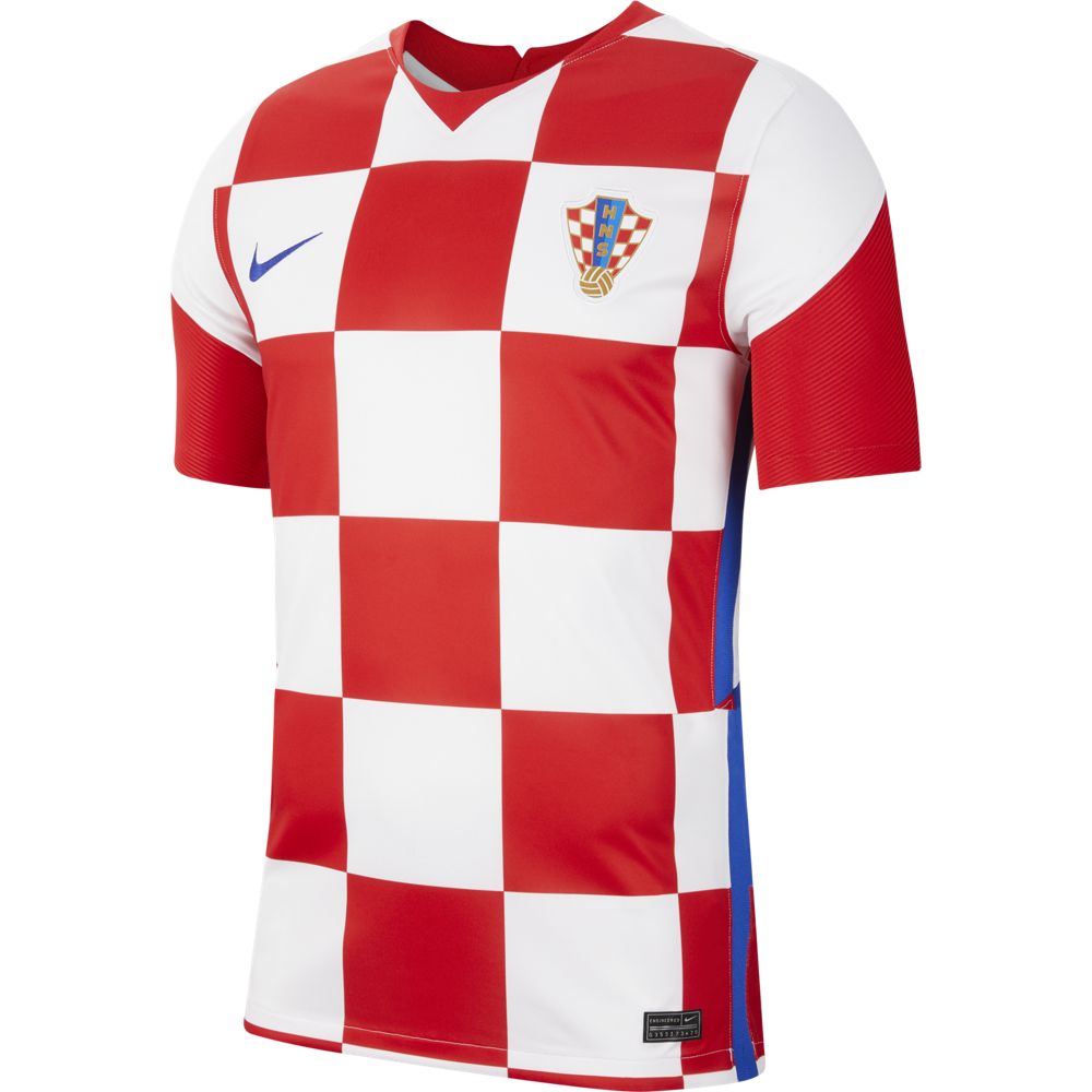 Nike Croatia 2020 Stadium Home Mens Soccer Jersey