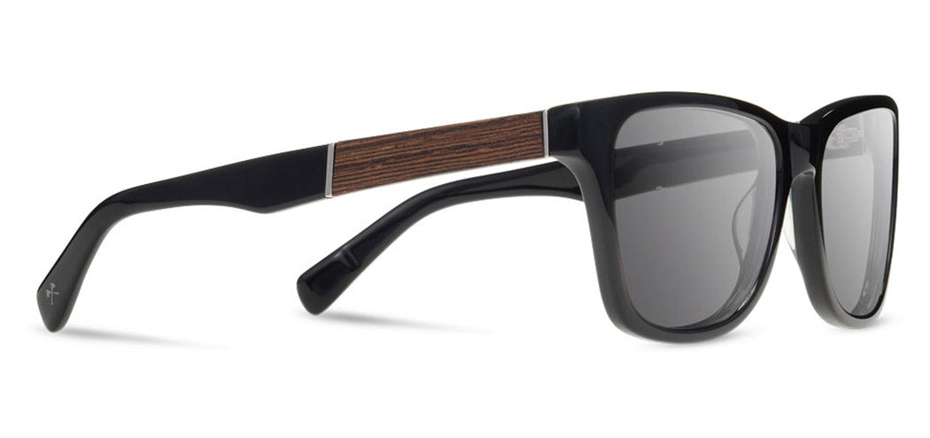Shwood Canby XL Acetate Sunglasses - Black/Ebony - Grey Polarized