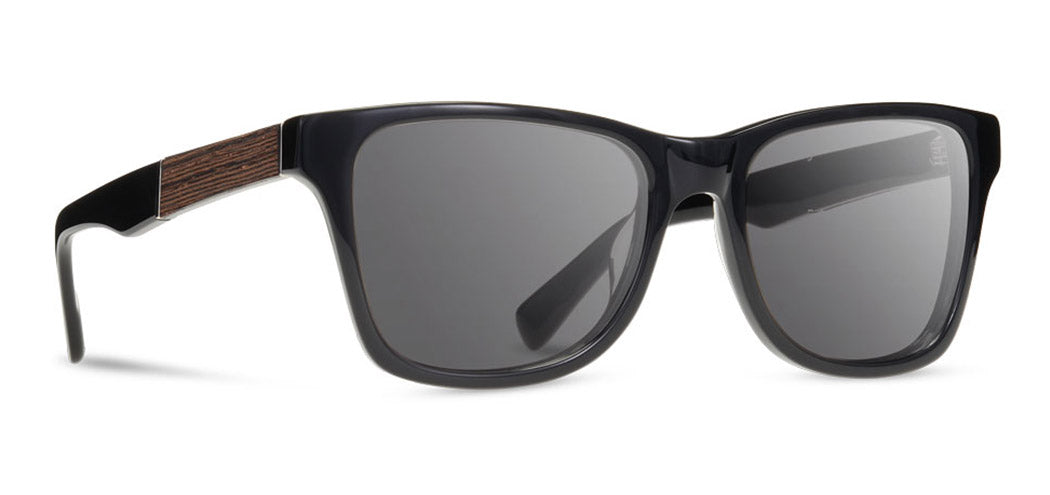 Shwood Canby XL Acetate Sunglasses - Black/Ebony - Grey Polarized