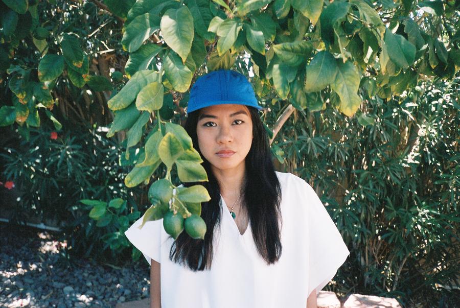 Lite Year Six Panel Seersucker Cap - Blue