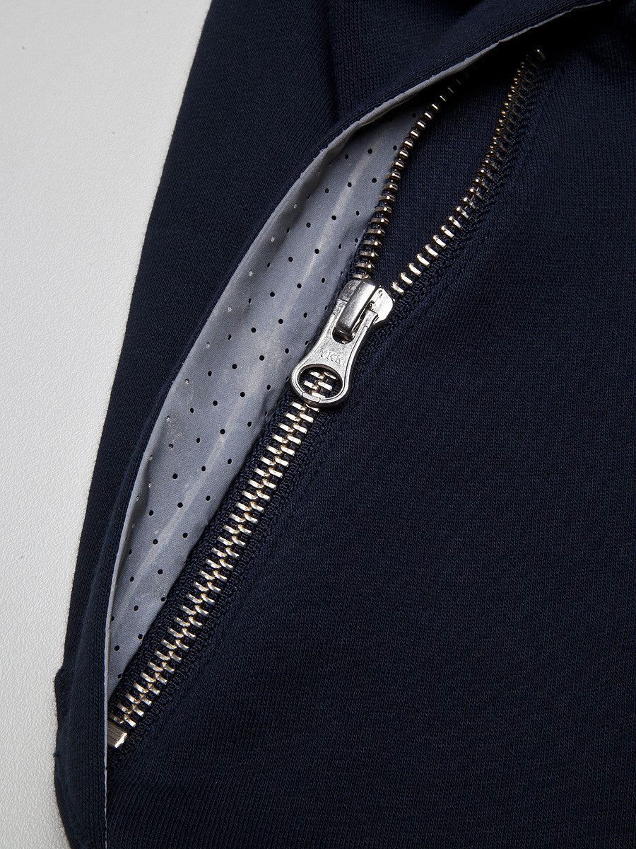 Weekend Offender Dufaux Reflective Zip Up - Navy