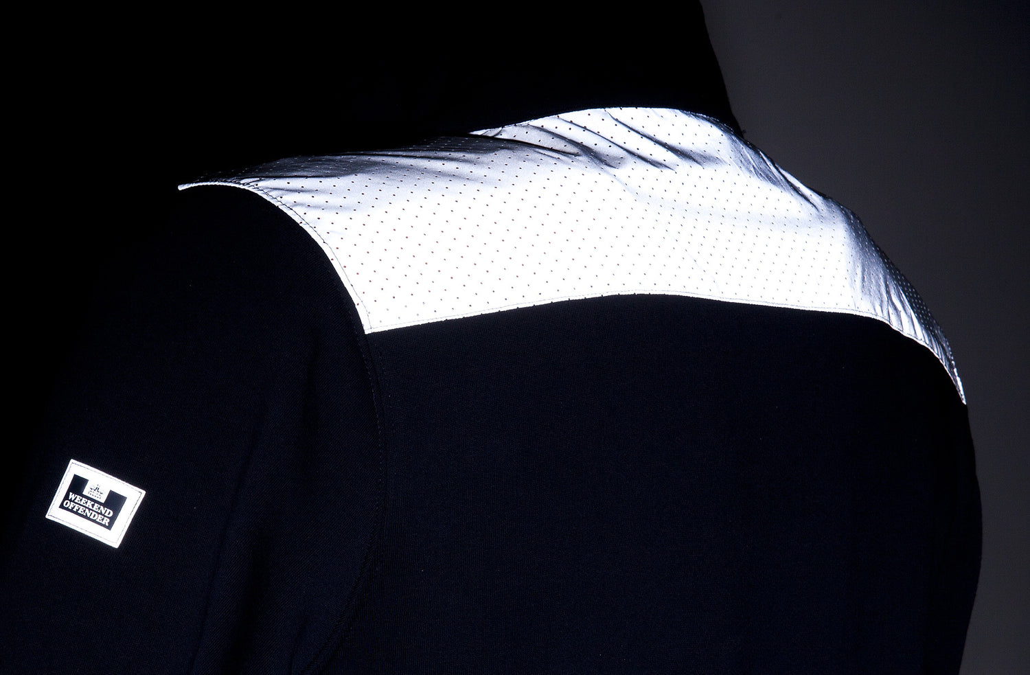 Weekend Offender Dufaux Reflective Zip Up - Navy