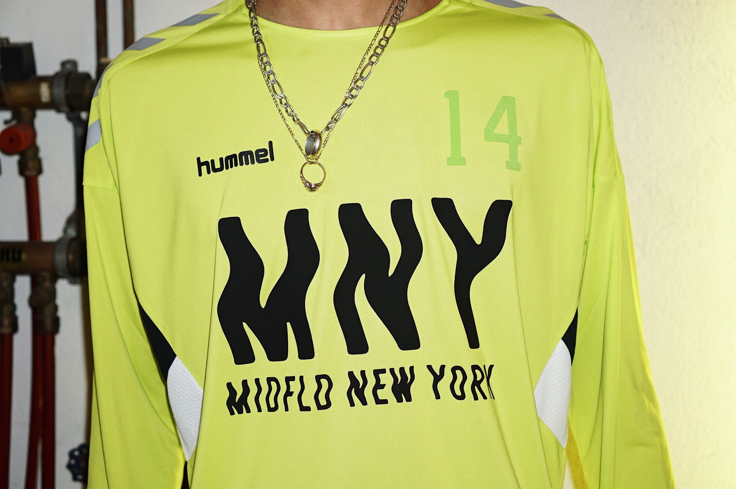 MIDFLD x Hummel - Attack in Waves Neon Long Sleeve Jersey