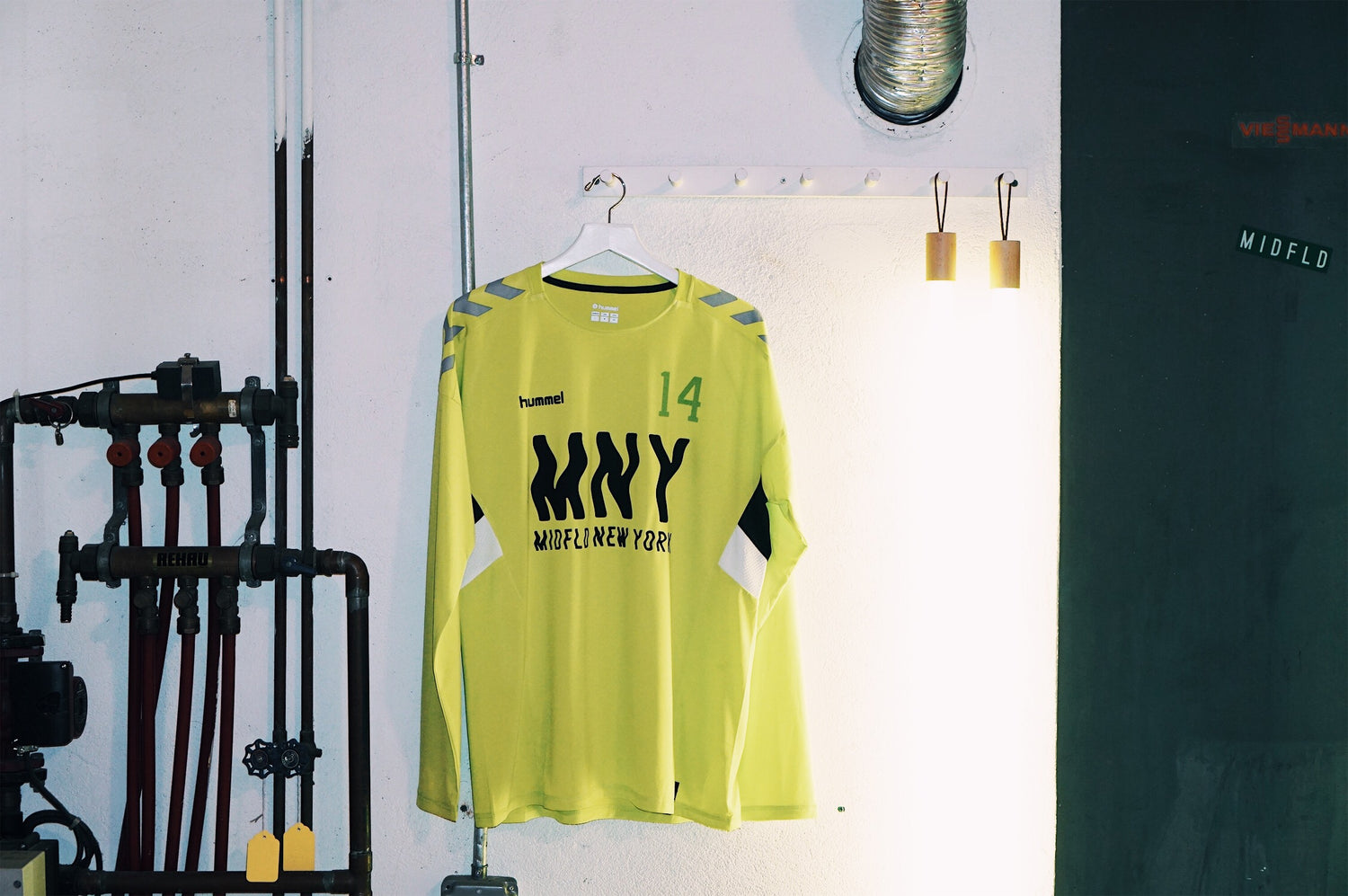 MIDFLD x Hummel - Attack in Waves Neon Long Sleeve Jersey