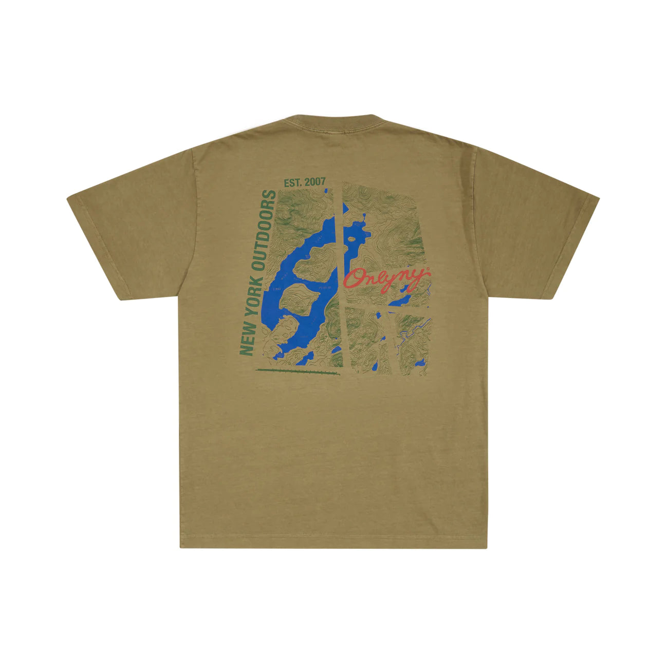 Only NY Lake Placid T-Shirt - Olive