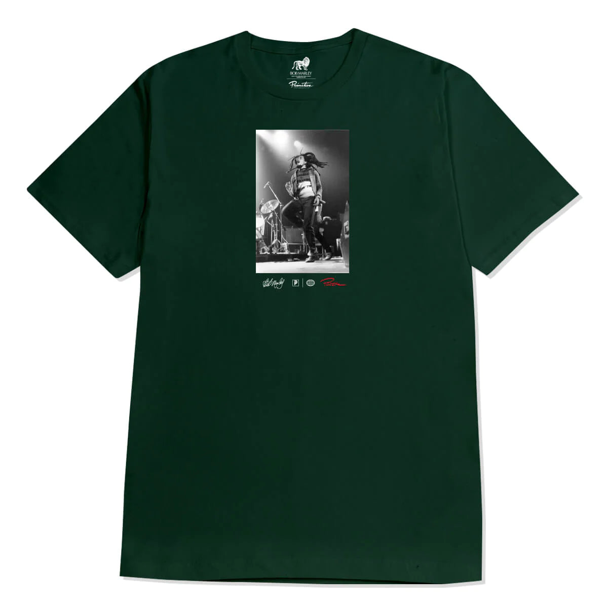 Primitive x Bob Marley Heartache Tee - Forest Green