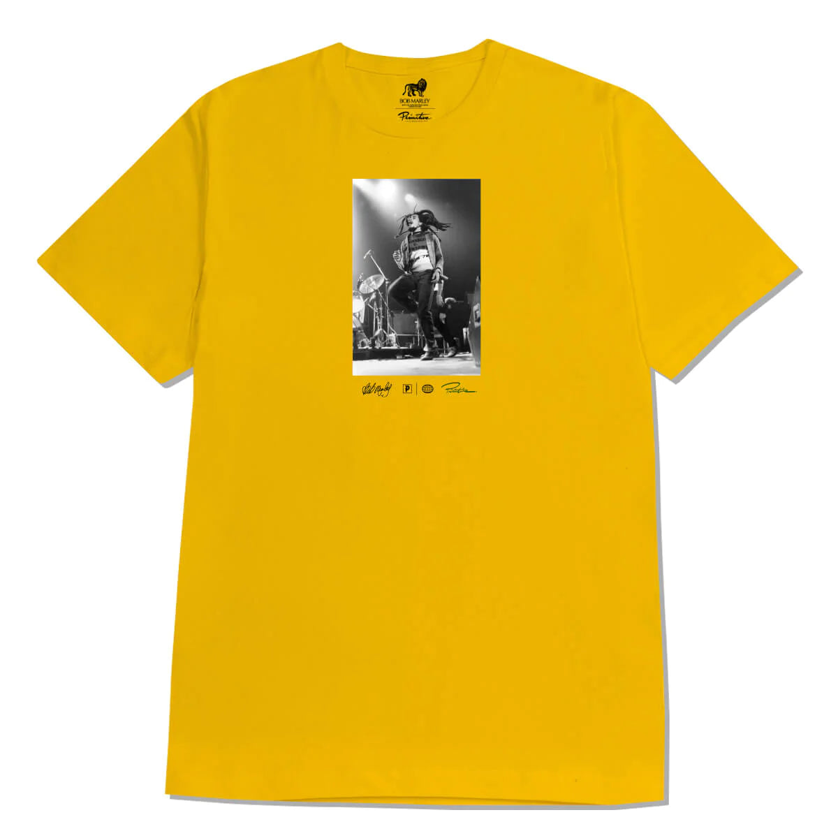 Primitive x Bob Marley Heartache Tee - Gold