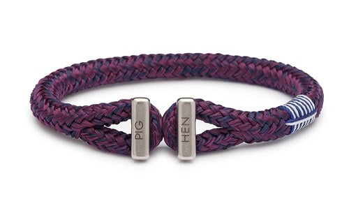 PIG & HEN - Icy Ike Rope Bracelet - Navy/Purple-Black