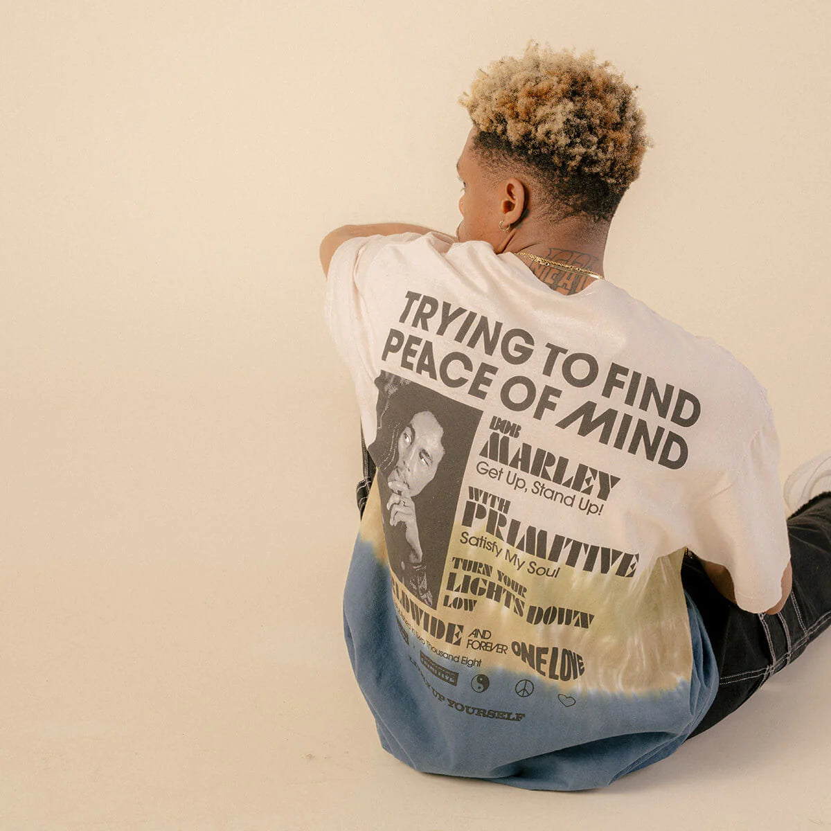 Primitive x Bob Marley Get Together Washed Tee