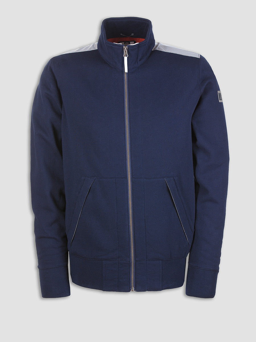 Weekend Offender Dufaux Reflective Zip Up - Navy