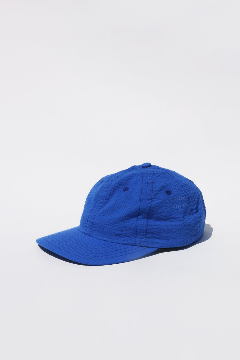 Lite Year Six Panel Seersucker Cap - Blue