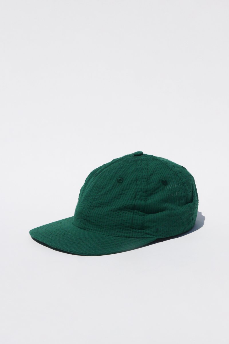 Lite Year Six Panel Seersucker Cap - Green