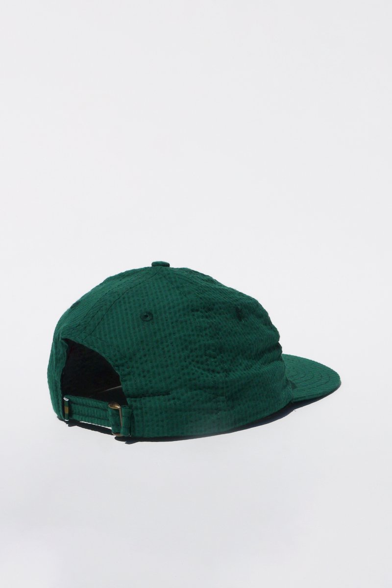 Lite Year Six Panel Seersucker Cap - Green