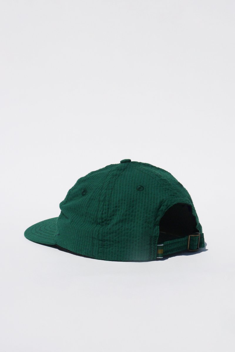 Lite Year Six Panel Seersucker Cap - Green