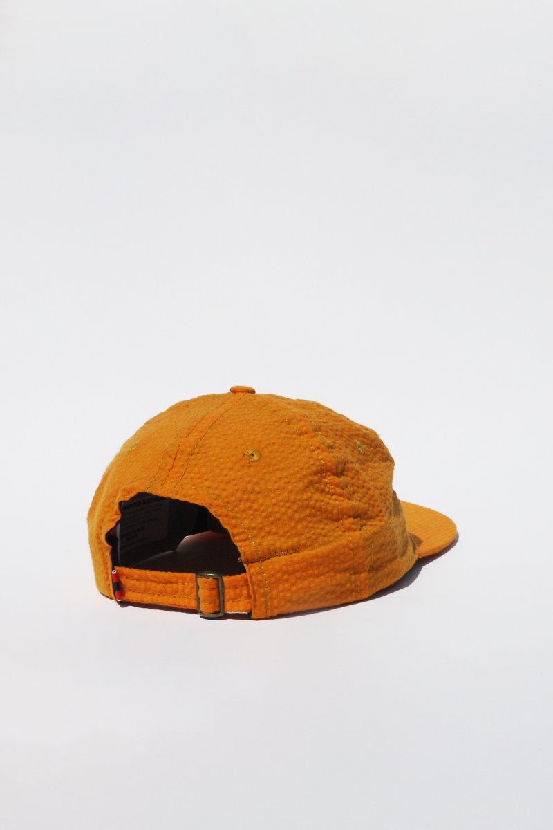 Lite Year Six Panel Seersucker Cap - Gold