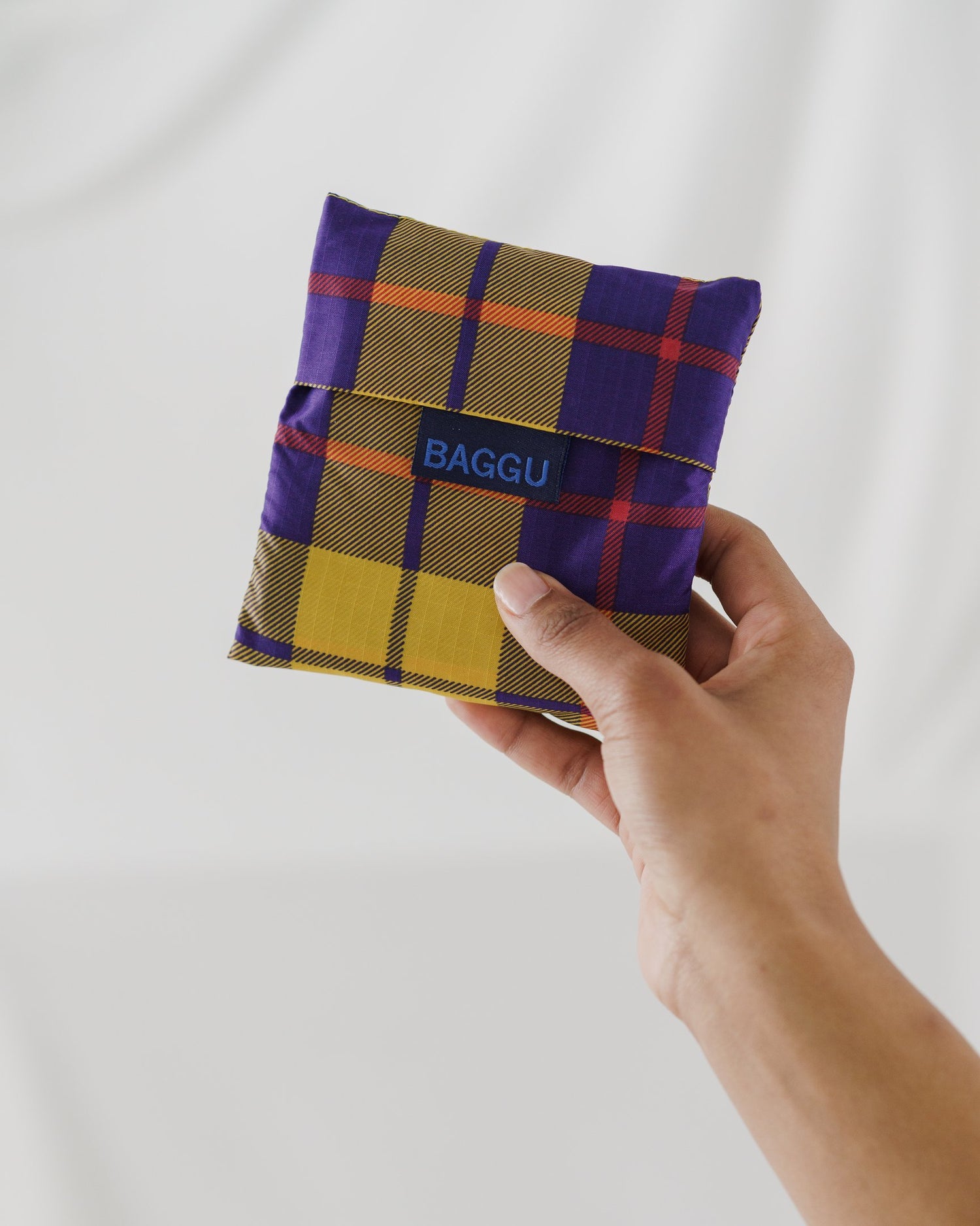 Baggu Standard Reusable Bag - Yellow Tartan