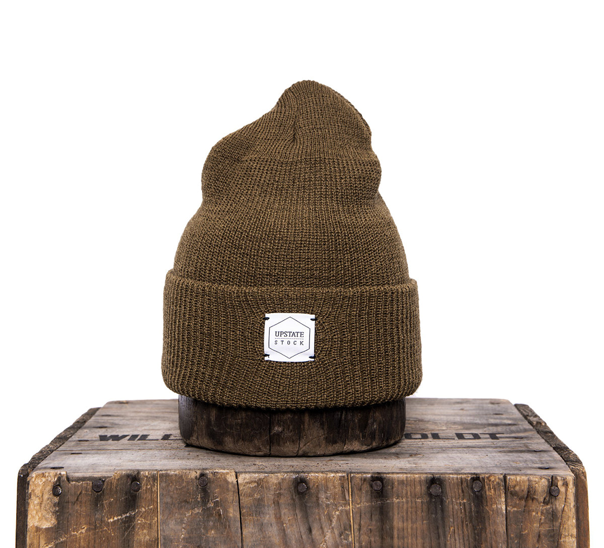 Upstate Stock 100% Wool Watchcap- Coyote