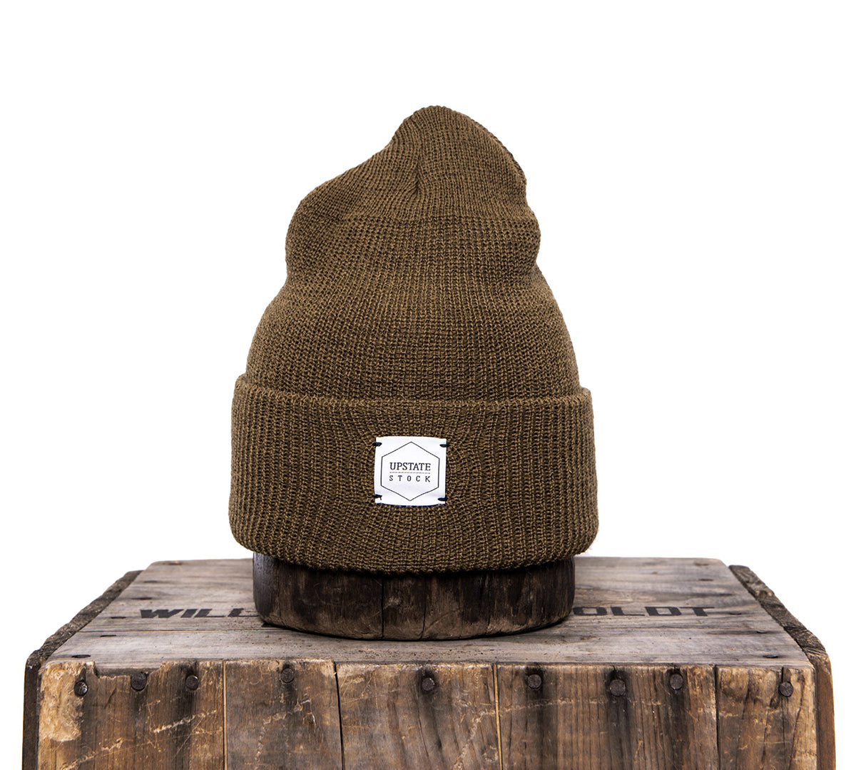 Upstate Stock 100% Wool Watchcap- Militia Brown