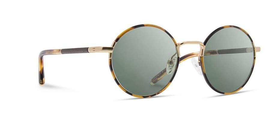 Shwood Hawthorne Acetate Sunglasses - Tortoise & Matte Gold - G15