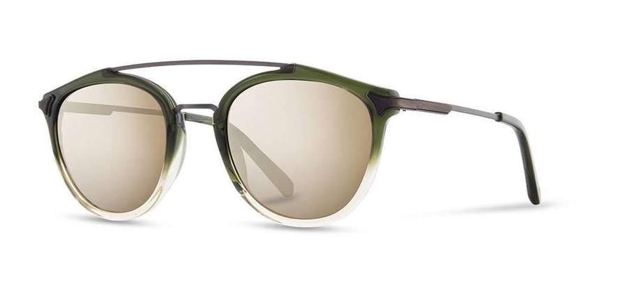 Shwood Kinsrow Acetate Sunglasses - Mojito - Gold Mirror