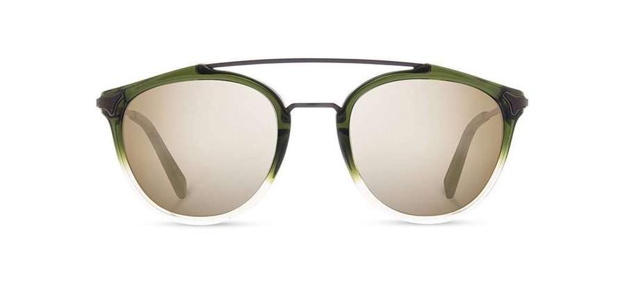 Shwood Kinsrow Acetate Sunglasses - Mojito - Gold Mirror