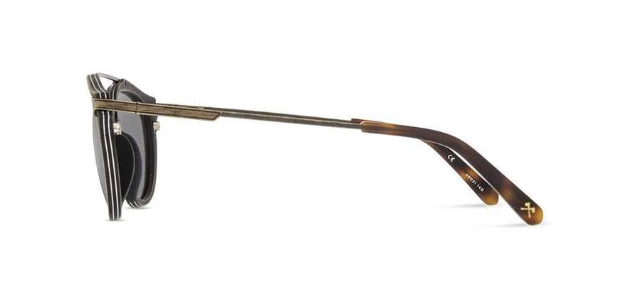 Shwood Kennedy Wood Sunglasses - Distressed Dark Walnut - Grey Polarized