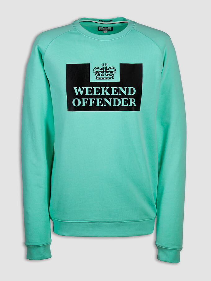 Weekend Offender Penitentiary Classic Crewneck - Teatree