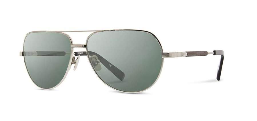Shwood Redmond Metal Sunglasses - Sliver Titanium Ebony - G15